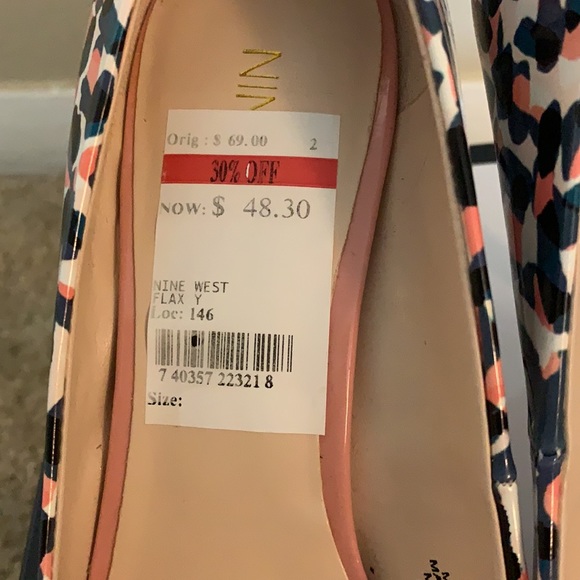 NWT Nine West Multicolor Heels - Picture 3 of 9